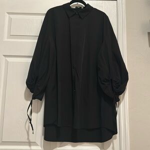 Boutique balloon sleeve dress